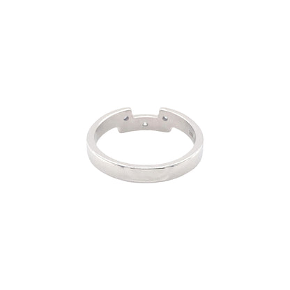 Diamond Set Shaped Wedding Ring