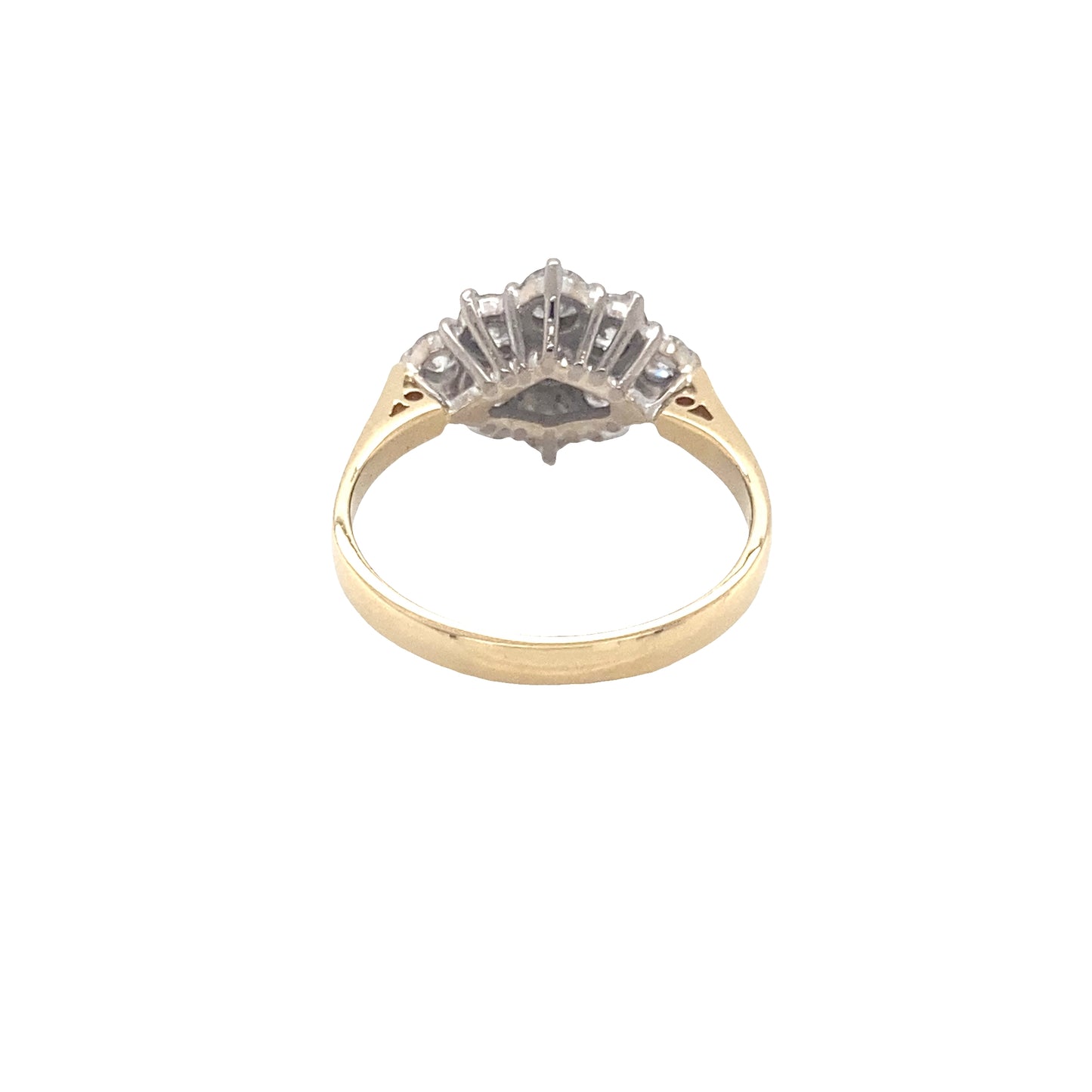Round Brilliant Cut Diamond 9 Stone Ring