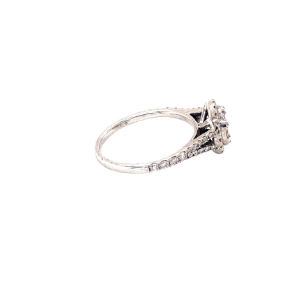 Round Brilliant Cut Diamond Cluster Ring