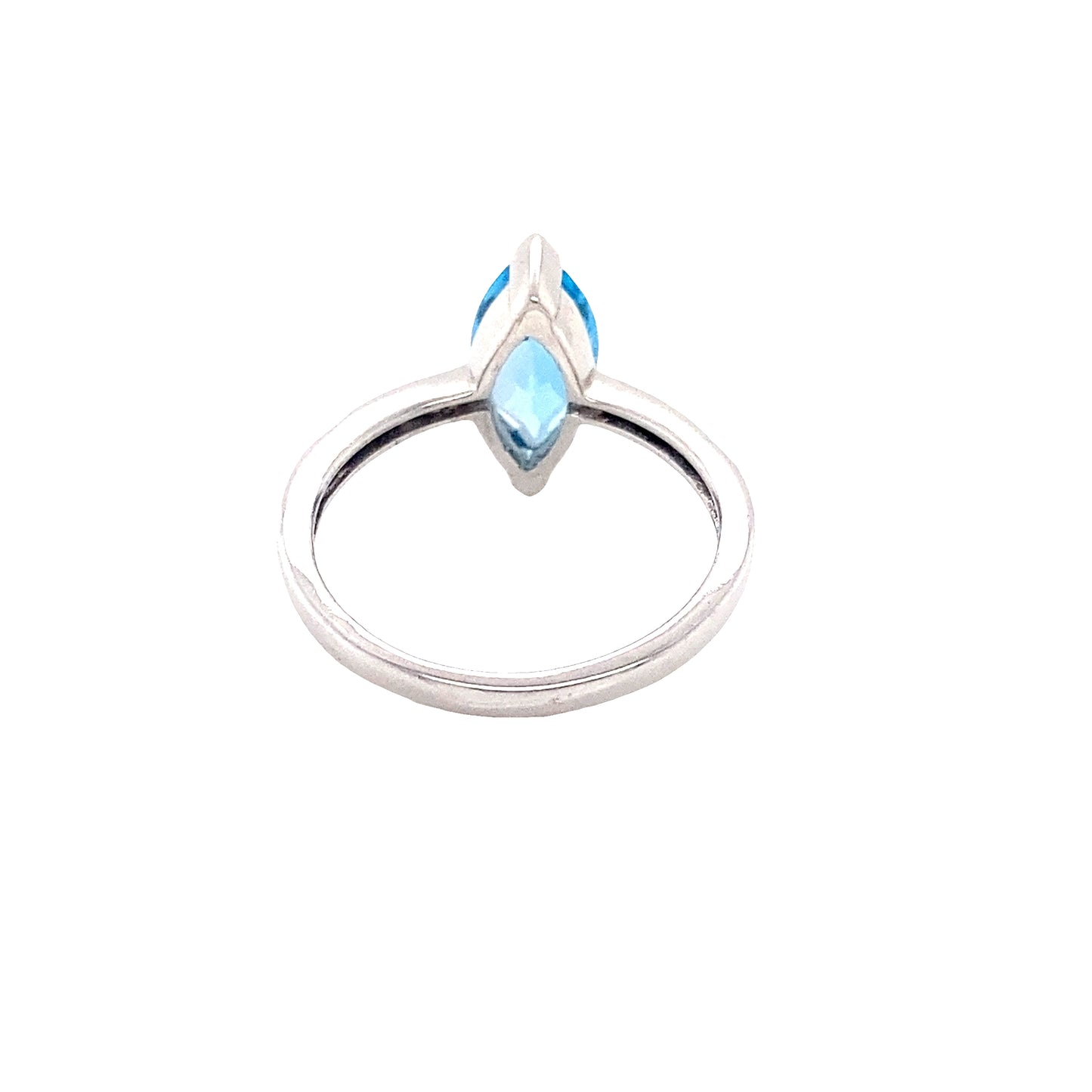 Marquise Cut Blue Topaz Ring