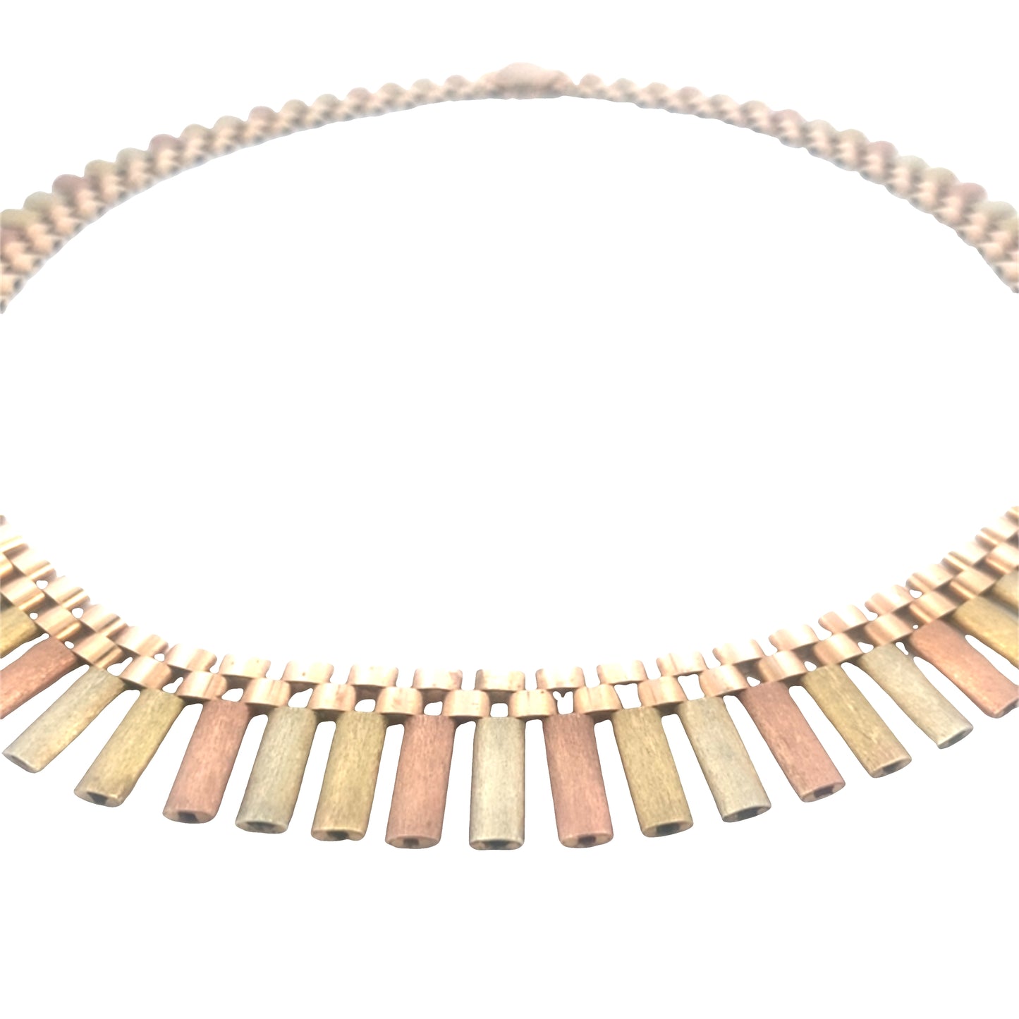 9ct 3 Tone Cleopatra Necklet - 40g