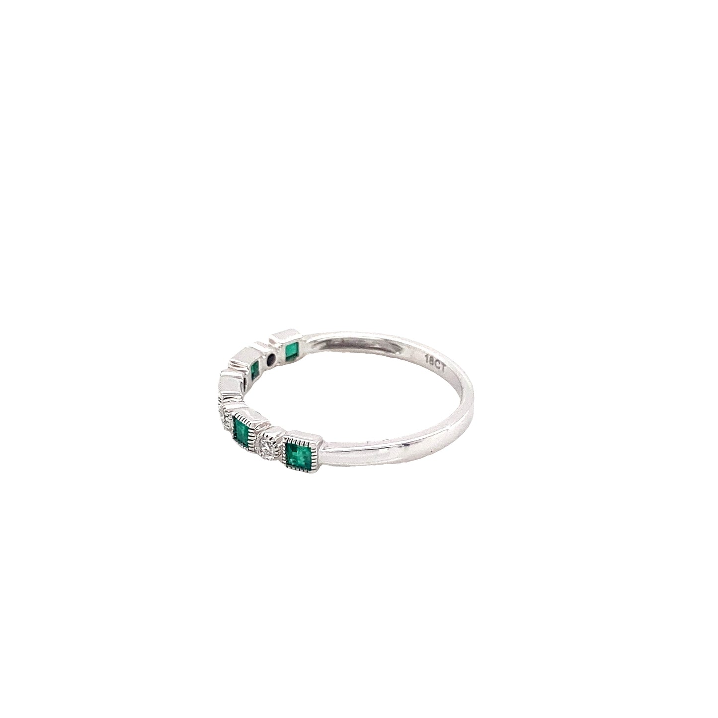 Emerald and Diamond Dress Ring