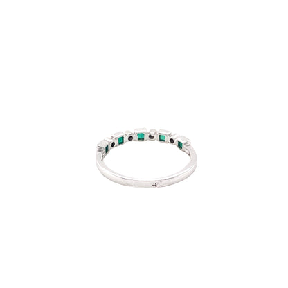 Emerald and Diamond Dress Ring