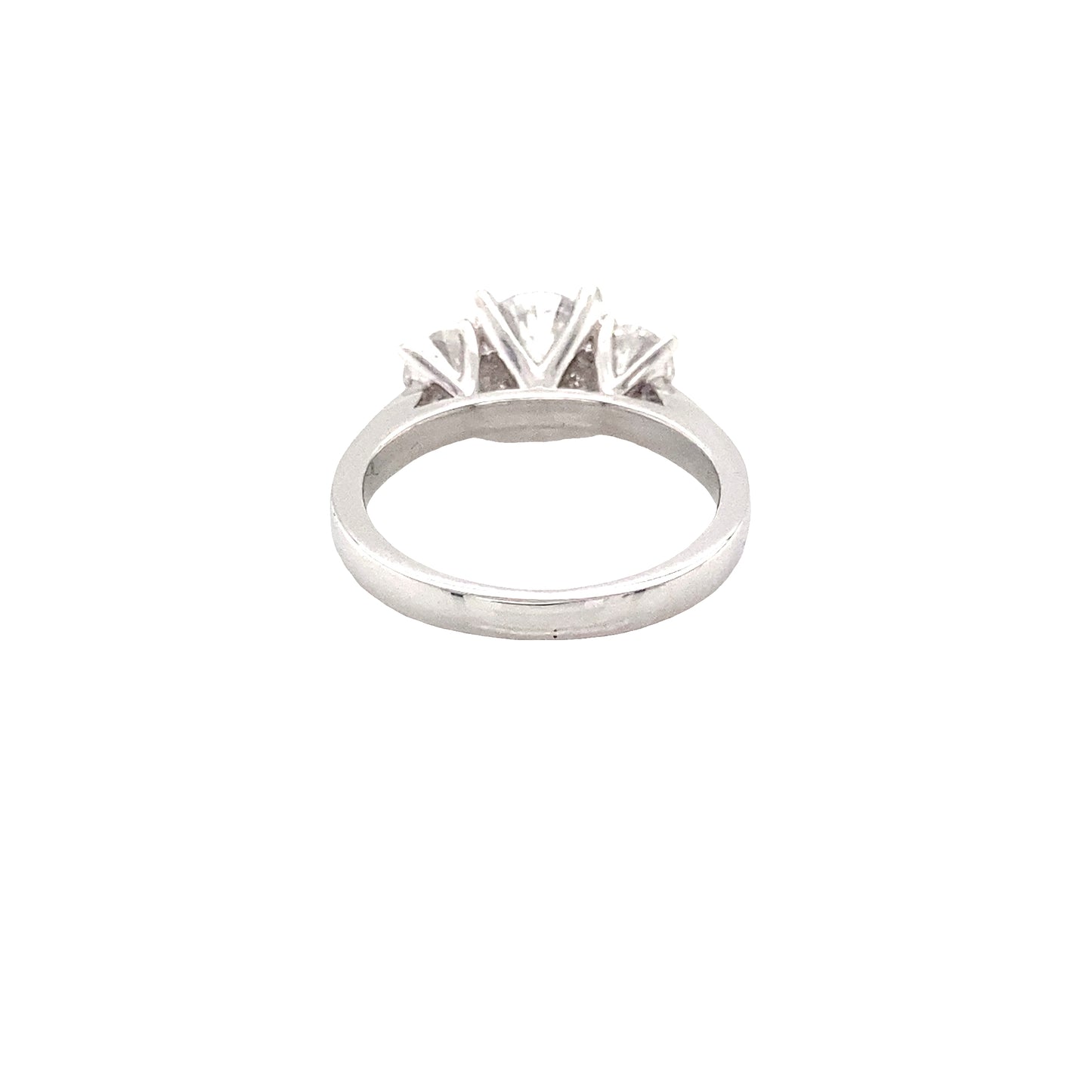 Round Brilliant Cut Diamond 3 Stone Ring