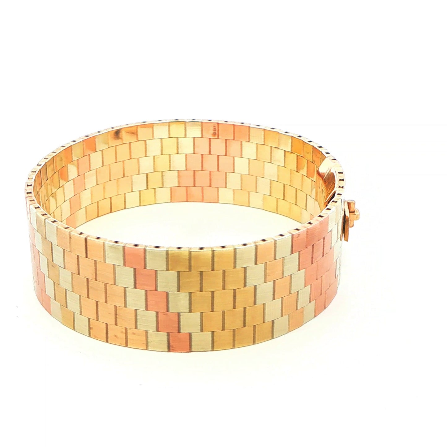 9ct 3 Tone Bracelet - 45g