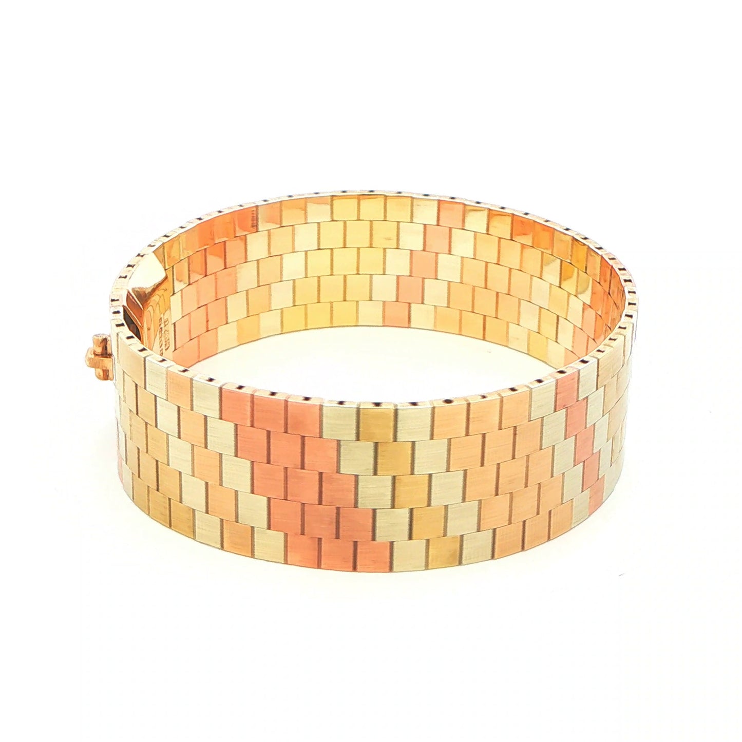 9ct 3 Tone Bracelet - 45g