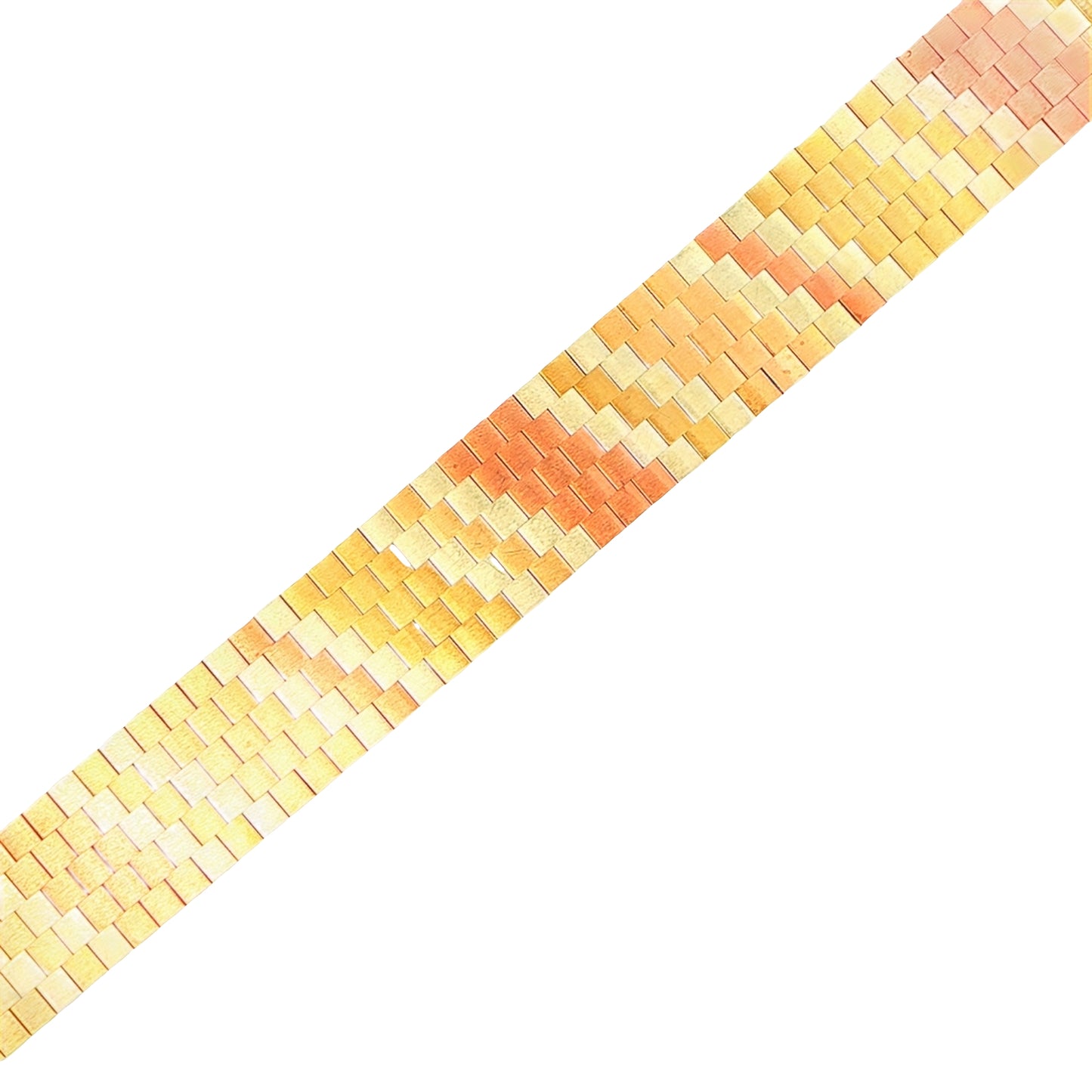 9ct 3 Tone Bracelet - 45g