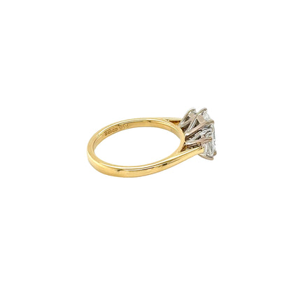 Radiant Cut Diamond 3 Stone Ring