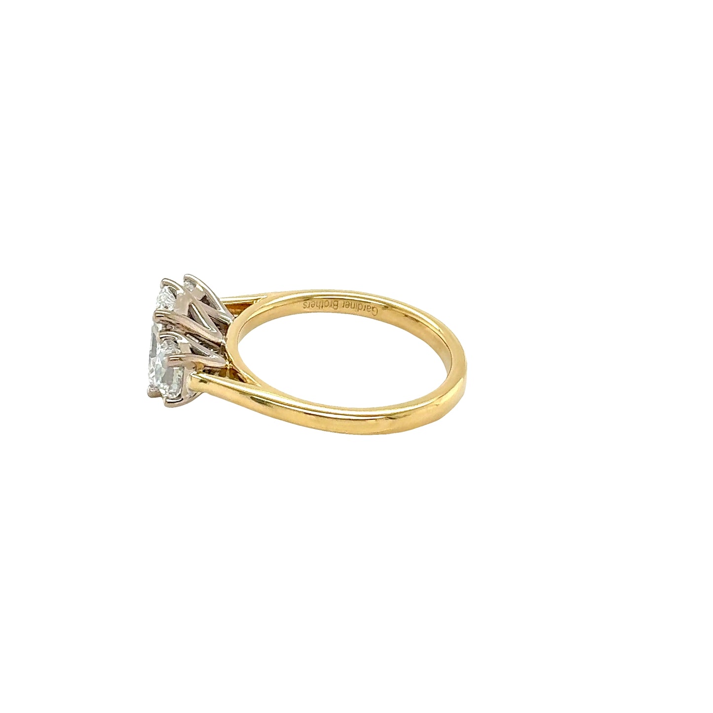 Radiant Cut Diamond 3 Stone Ring