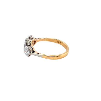 Round Brilliant Cut Diamond 3 Stone Ring
