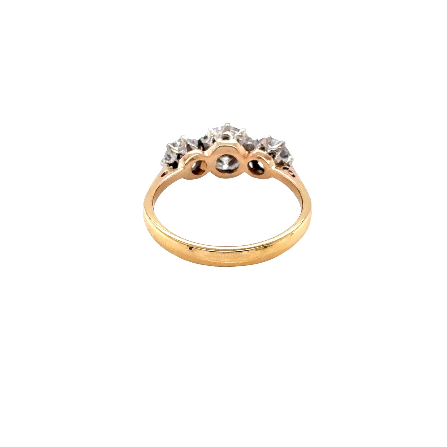 Round Brilliant Cut Diamond 3 Stone Ring