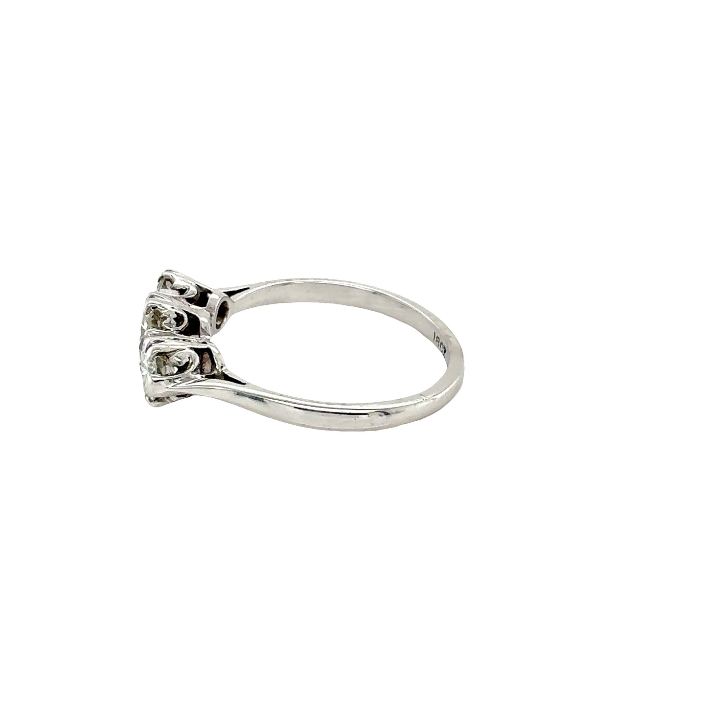 Round Brilliant Cut Diamond 3 Stone Ring