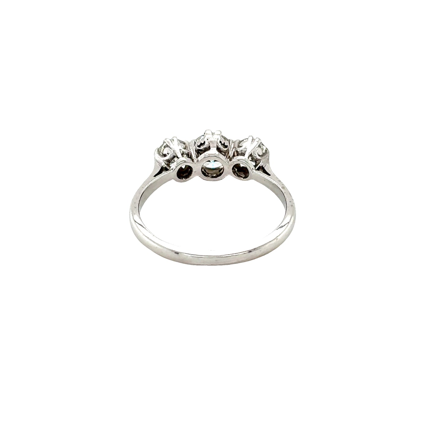 Round Brilliant Cut Diamond 3 Stone Ring