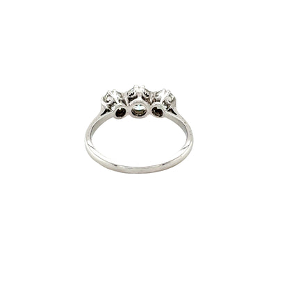 Round Brilliant Cut Diamond 3 Stone Ring