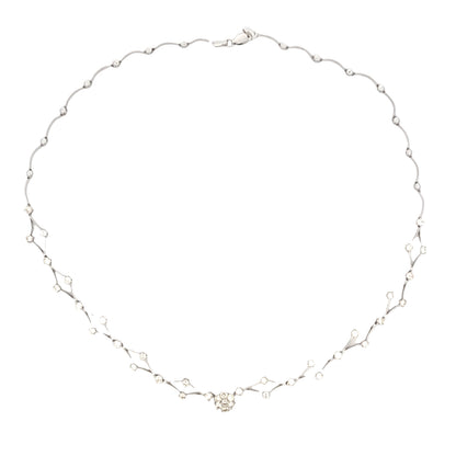 18ct White Gold Diamond Set Necklace