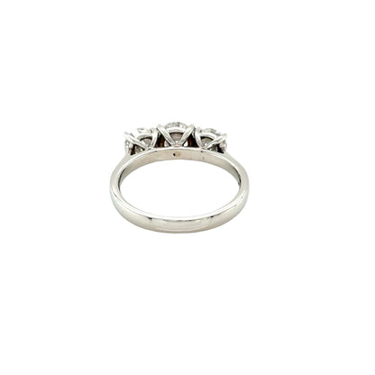Round Brilliant Cut 3 Stone Ring - All Certified Diamonds