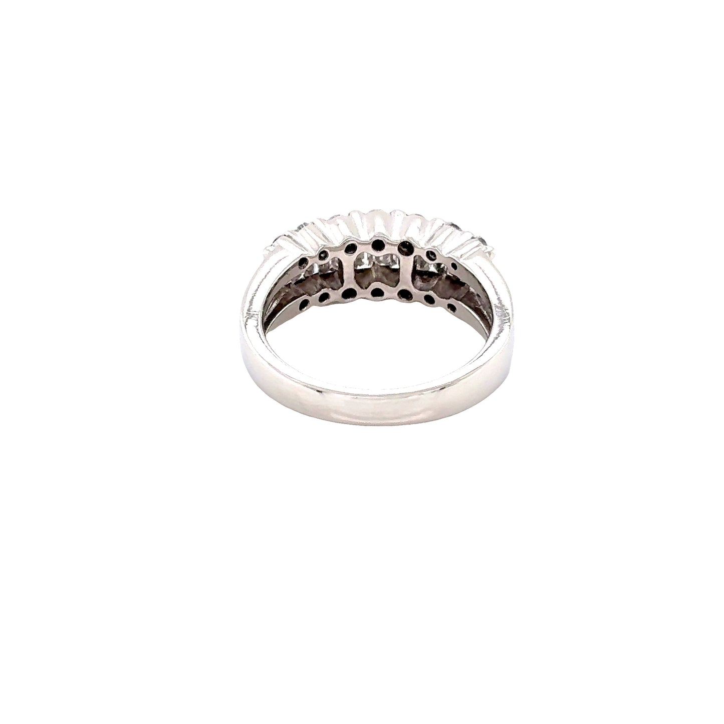 Baguette and Round Brilliant Cut Diamond Ring