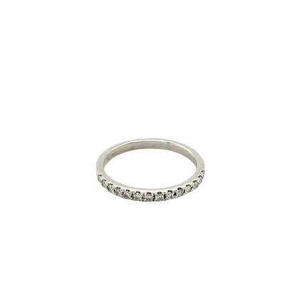 Round Brilliant Cut Diamond Set Wedding Ring