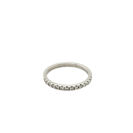 Round Brilliant Cut Diamond Set Wedding Ring