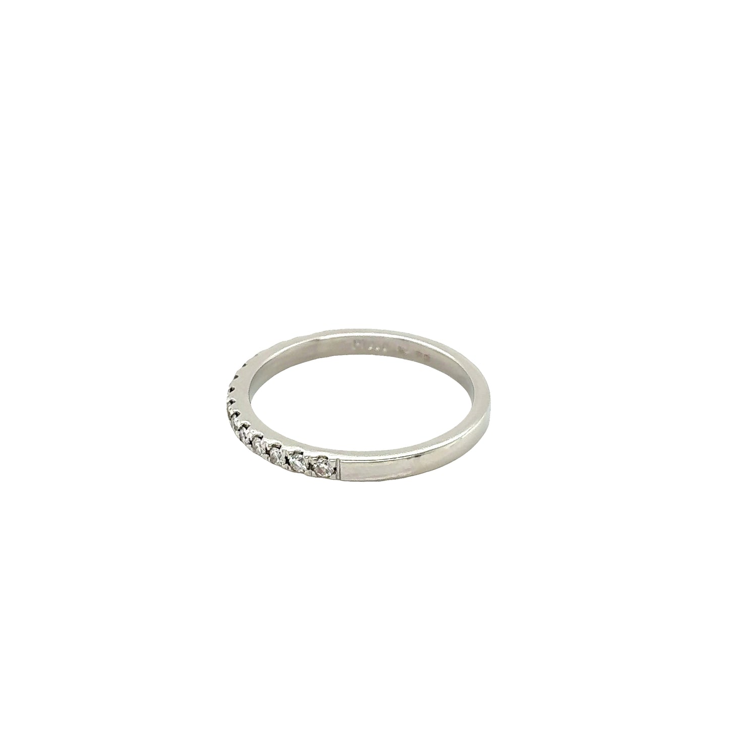 Round Brilliant Cut Diamond Set Wedding Ring