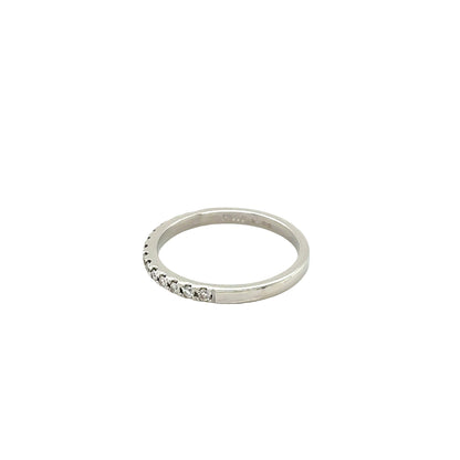 Round Brilliant Cut Diamond Set Wedding Ring