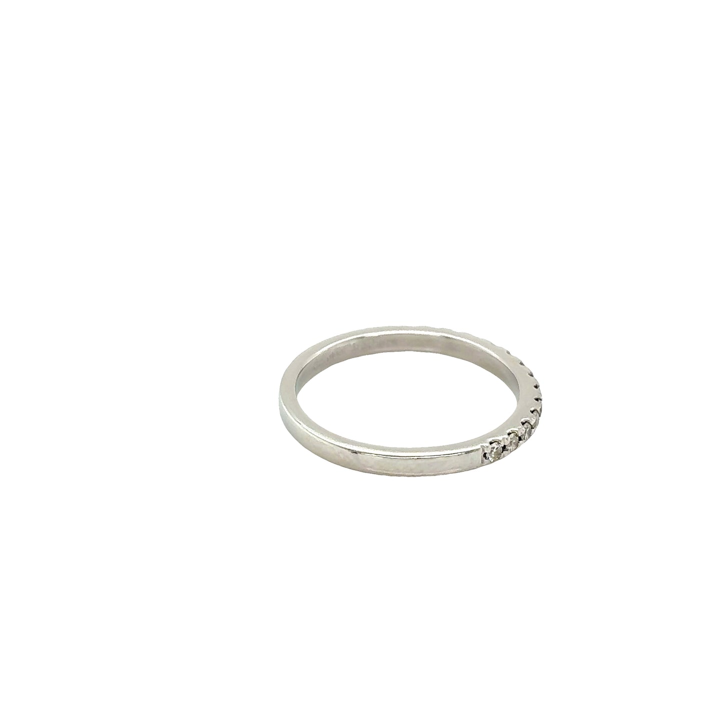 Round Brilliant Cut Diamond Set Wedding Ring