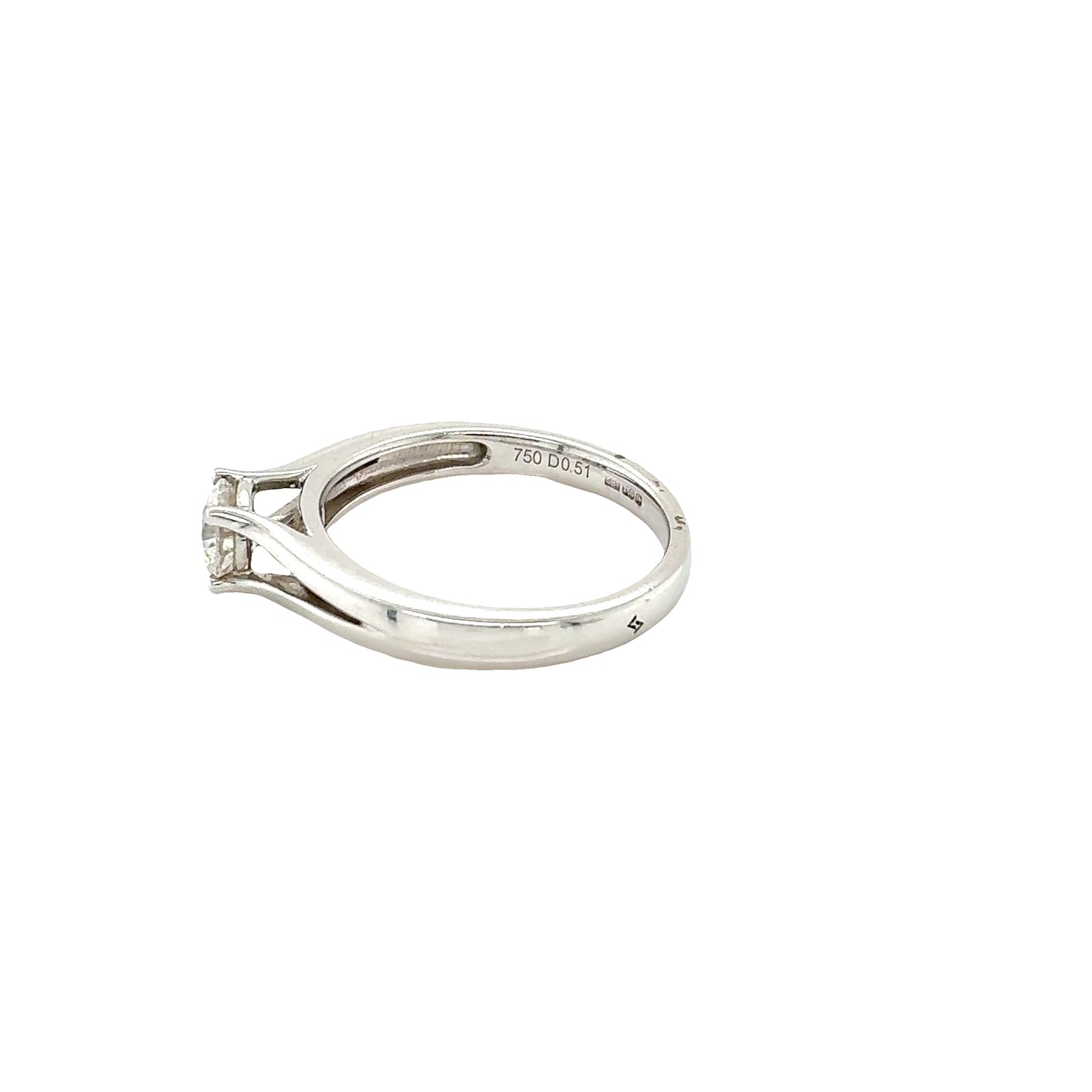 Round Brilliant Cut Diamond Kiss Ring