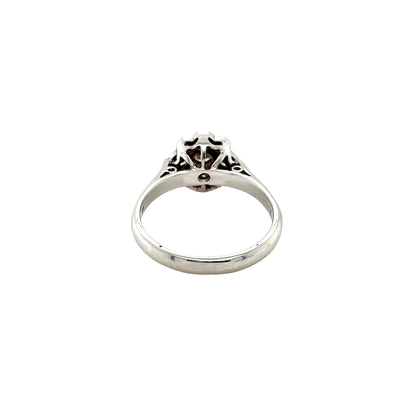Round Brilliant Diamond Cluster Ring
