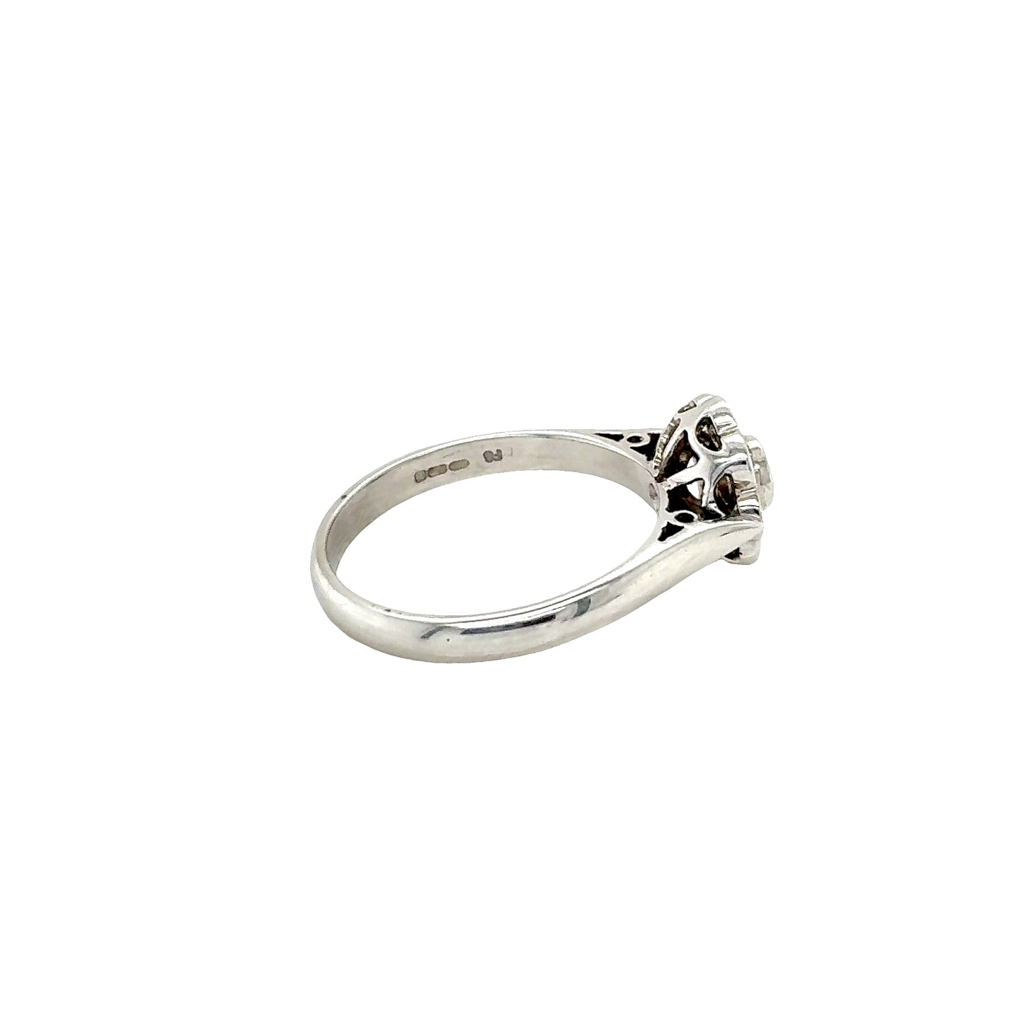 Round Brilliant Diamond Cluster Ring