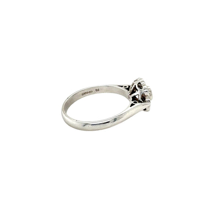 Round Brilliant Diamond Cluster Ring