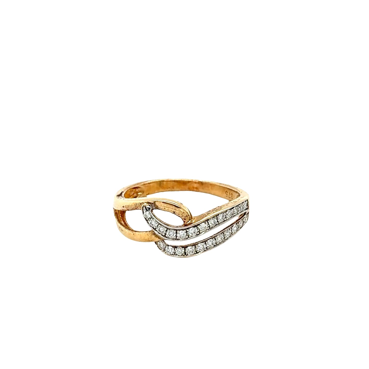 Yellow Gold Diamond Set Dress Ring