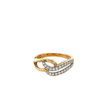 Yellow Gold Diamond Set Dress Ring