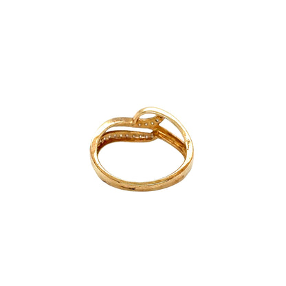 Yellow Gold Diamond Set Dress Ring