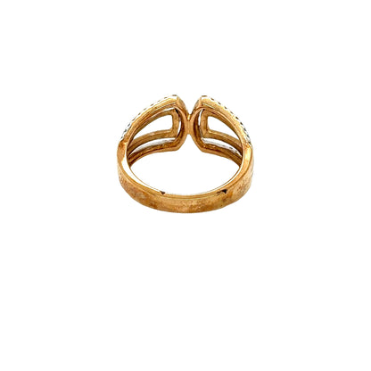 Yellow Gold Diamond Set Dress Ring
