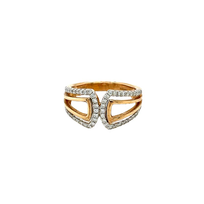 Yellow Gold Diamond Set Dress Ring