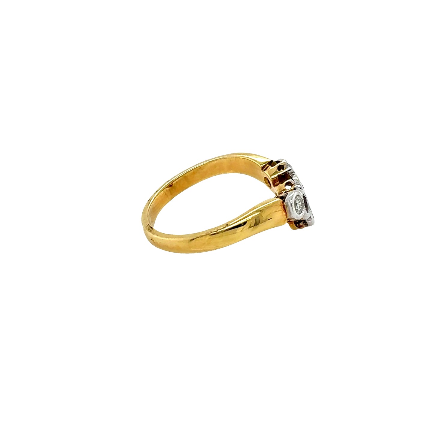 Ruby and Diamond Shaped Band