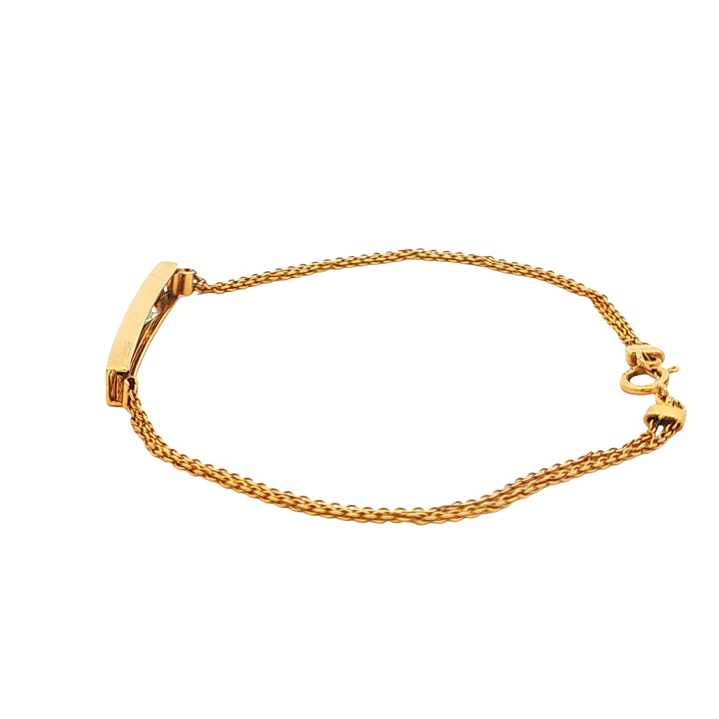 18ct Yellow Gold Floating Diamond Bracelet