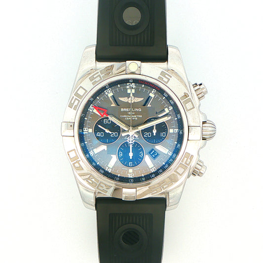 Gents Stainless Steel Breitling Chronomat GMT Watch