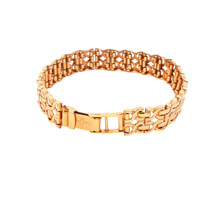 9ct Old Gold, Fancy Link Bracelet - 14 grams