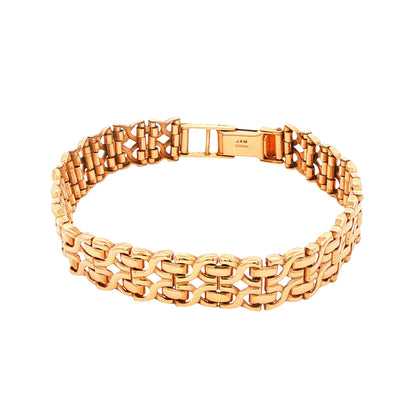 9ct Old Gold, Fancy Link Bracelet - 14 grams