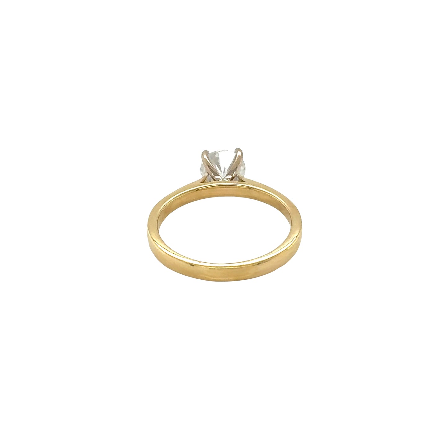 Round Brilliant Cut Diamond Solitaire Ring - 0.75cts total