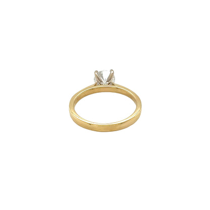 Round Brilliant Cut Diamond Solitaire Ring - 0.75cts total