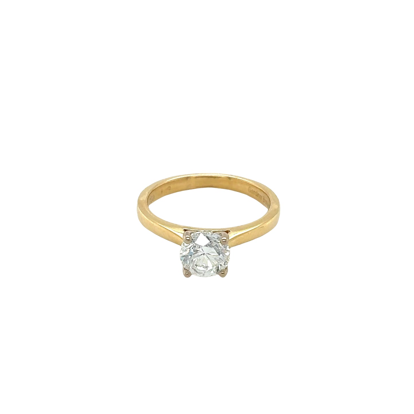 Round Brilliant Cut Diamond Solitaire Ring - 0.75cts total