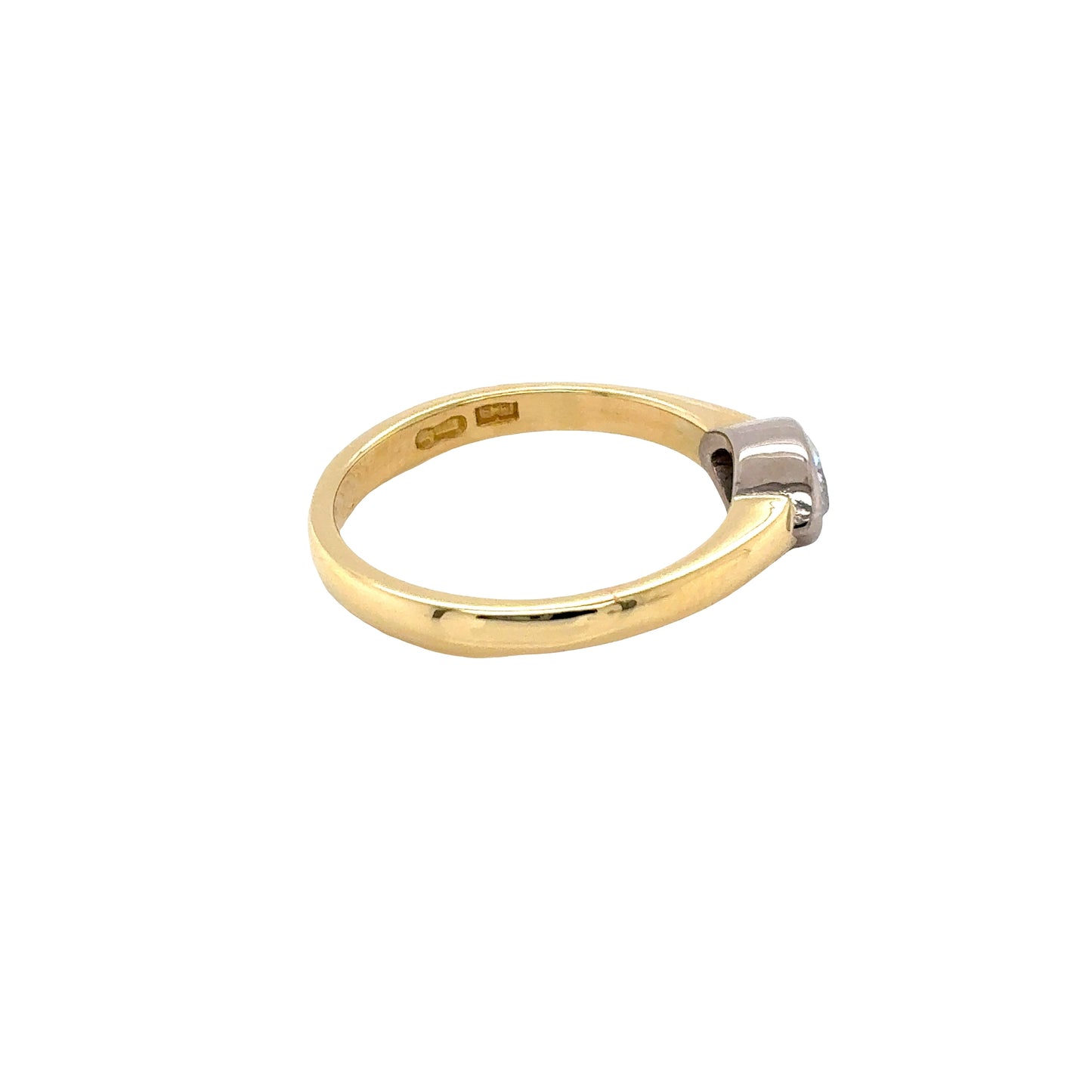 Marquise Cut Diamond Solitairein rub-over setting