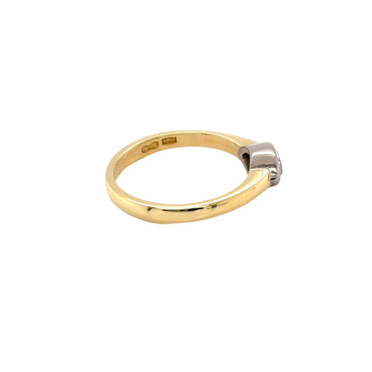 Marquise Cut Diamond Solitairein rub-over setting