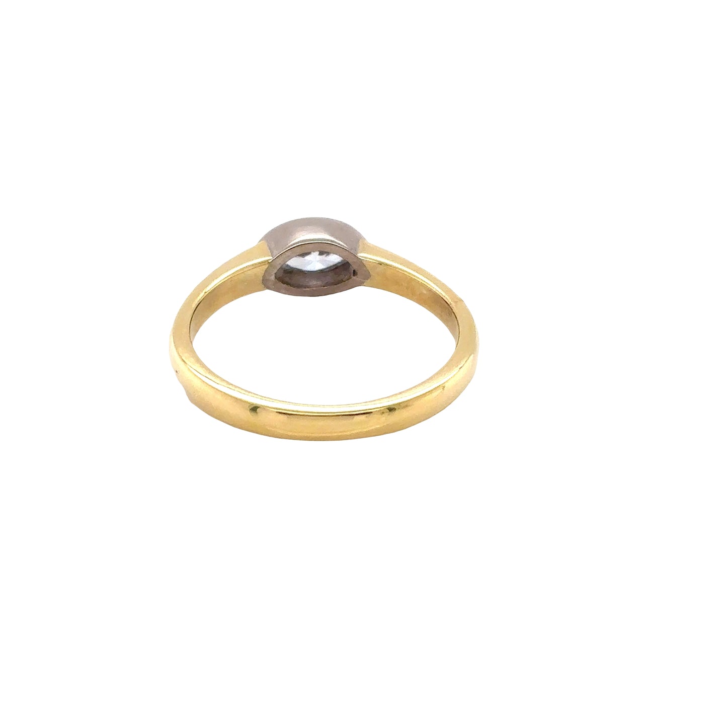 Marquise Cut Diamond Solitairein rub-over setting
