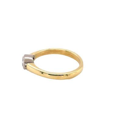 Marquise Cut Diamond Solitairein rub-over setting