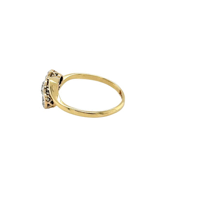 Round Brilliant Cut Diamond 3 Stone Twist Ring