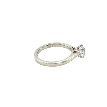 Platinum, Round Brilliant Cut Diamond Solitaire