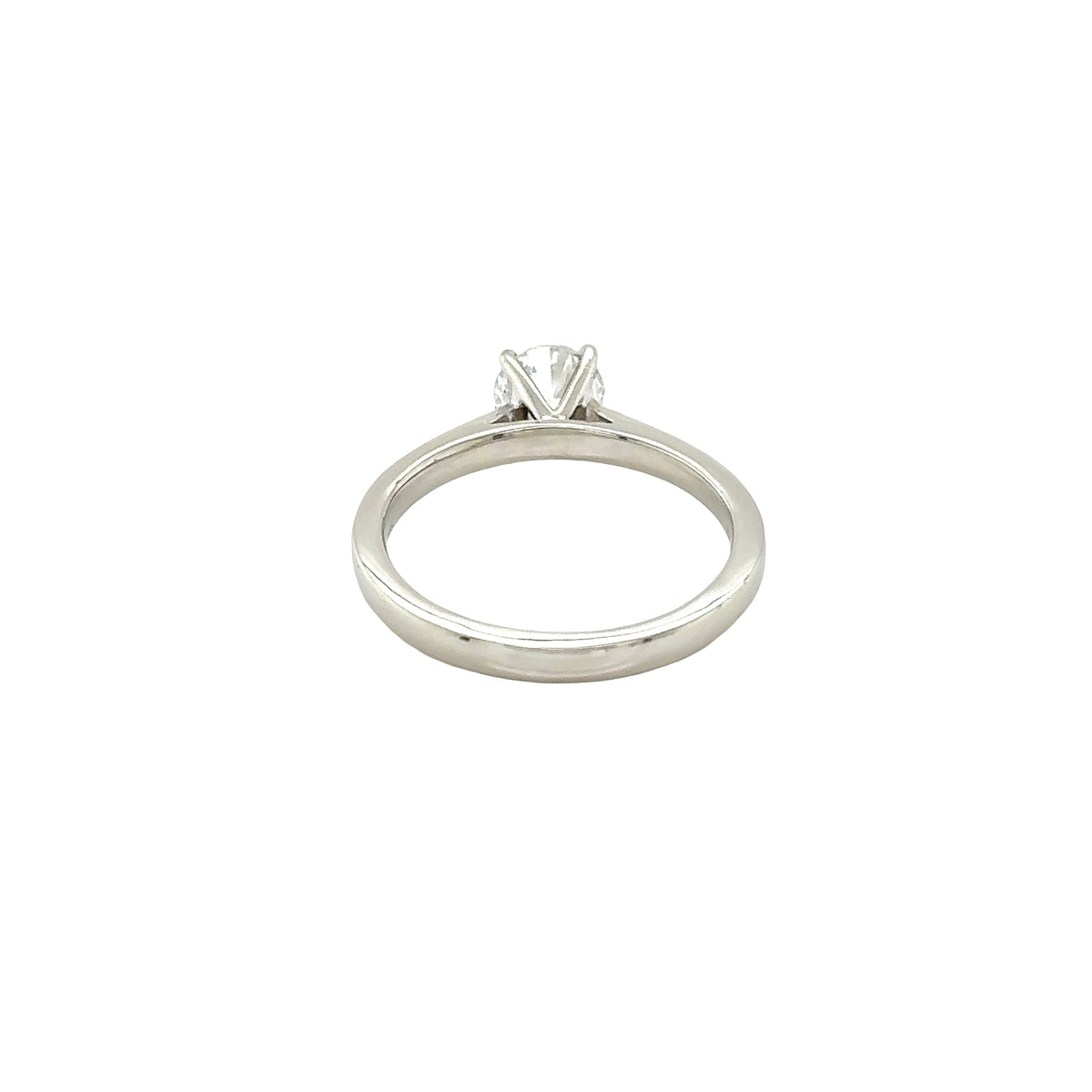 Platinum, Round Brilliant Cut Diamond Solitaire